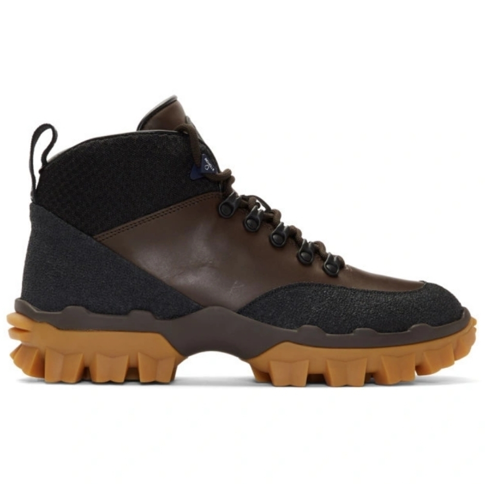 Moncler Black and Brown Hektor Boots size 44.5 in EUC